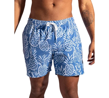 Мужские быстросохнущие плавки Chubbies The Thigh-Naples длиной 5-1/2 дюйма с подкладкой Boxer Brief medium blue