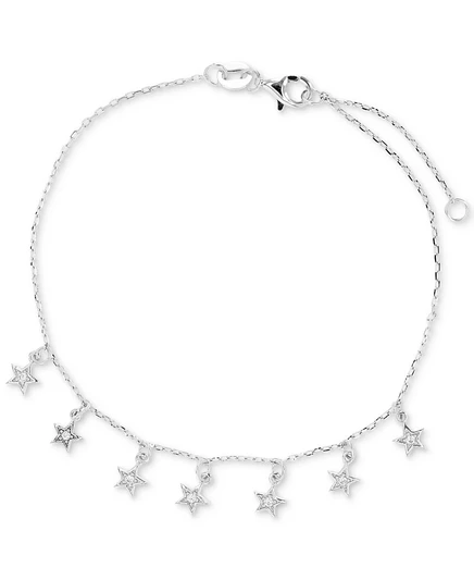 Женский браслет Macy's со звездами, серебристый