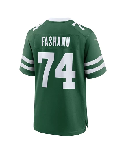 Мужское игровое джерси Nike Olu Fashanu New York Jets, зеленое