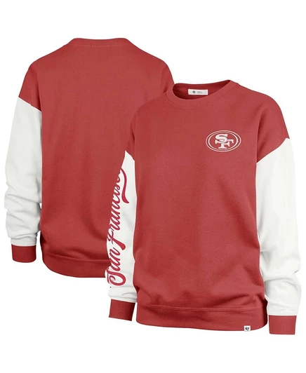 Женский свитшот '47 Brand Double Header 49ers, красный