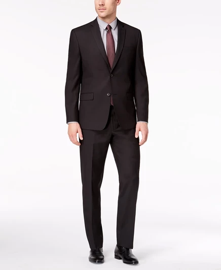 Мужской костюм Marc New York slim fit, черный