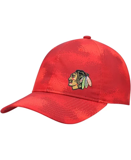 Женская кепка Adidas Chicago Blackhawks камуфляжная, красная