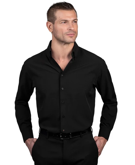  Мужская приталенная рубашка Supershirt Dress Shirt black