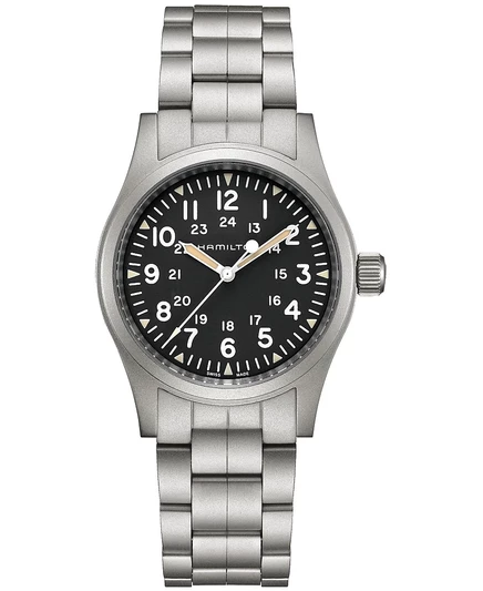 Мужские часы Hamilton Khaki Field 38 мм, стальные