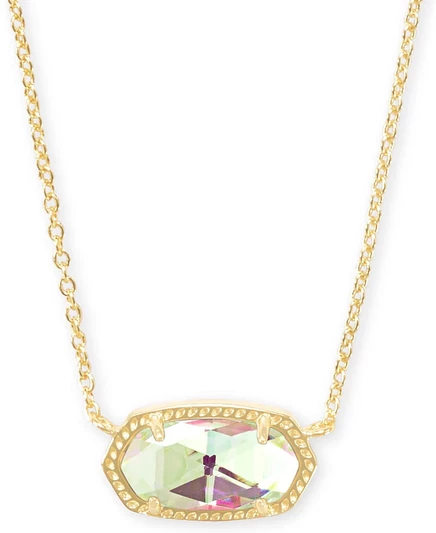 Женское колье Kendra Scott Elisa с подвеской, фиолетовое