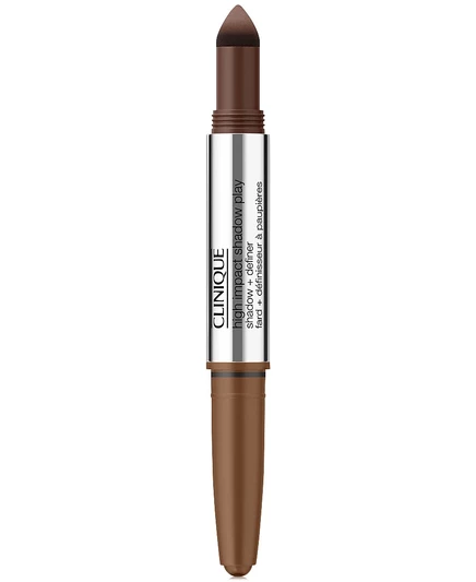 Тени Clinique High Impact Shadow Play с контуром, коричневые