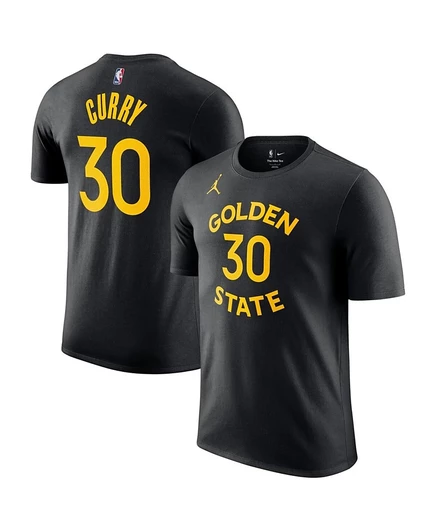 Мужская футболка Jordan Stephen Curry Golden State Warriors, черная