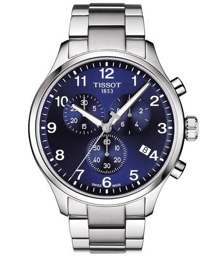 Мужские часы Tissot Chrono XL Classic T‑Sport, 45 мм, синий