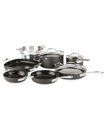 Набор посуды All Clad Essentials, 10 пр., анодированный, черный