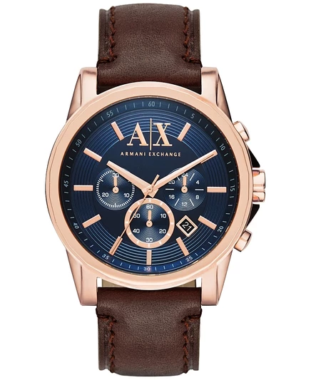 Мужские часы A|X Armani Exchange AX2508, 45 мм, коричневые
