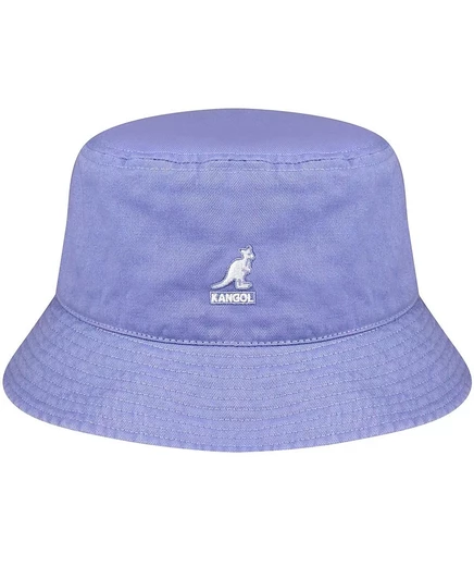 Мужская постиранная шляпа-ведро Kangol фиолетового цвета