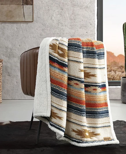 Плед Wrangler Coyote Sands Sherpa 152×127 см, коричневый