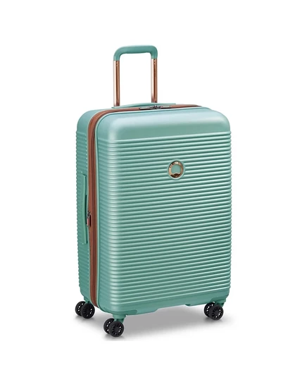 Чемодан Delsey Freestyle 24″ расширяемый на колесах, зеленый
