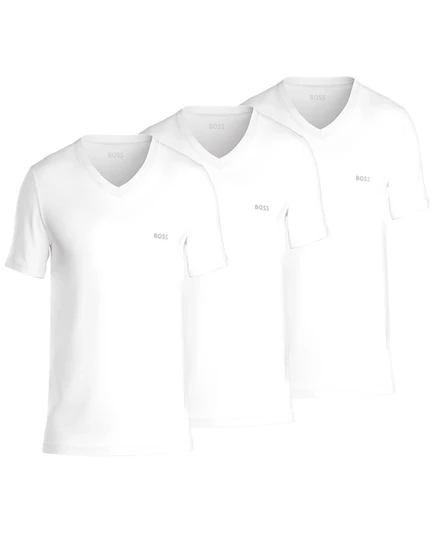Мужские футболки Hugo Boss BOSS 3 шт., V-образный вырез, белые