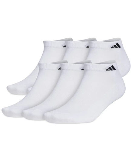 Мужские спортивные носки Adidas, 6 пар, низкие, белые