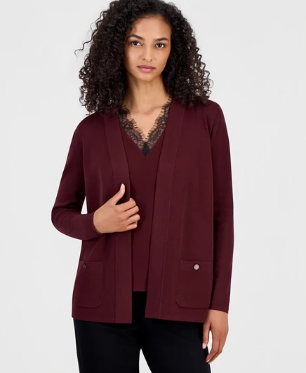 Женский кардиган Anne Klein Malibu для миниатюрных, бароло