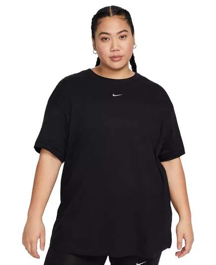  Женская футболка с логотипом Plus Size Active Sportwear Essential для активного отдыха black
