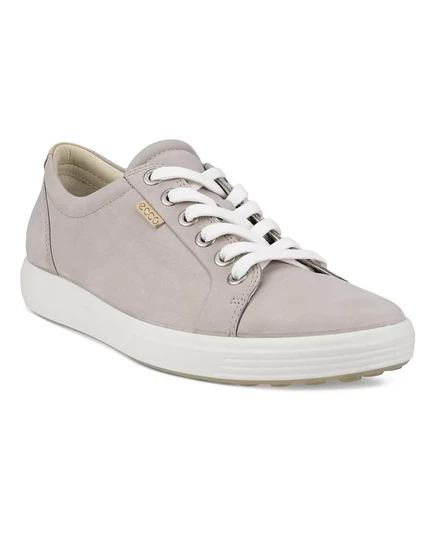 Женские кроссовки Ecco Soft 7 из нубука gray rose