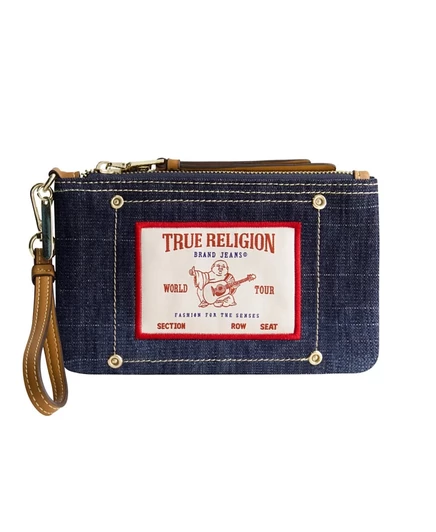 Женский кошелек на ремешке True Religion Buddha, синий
