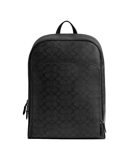 Мужской рюкзак Coach Gotham из фирменного холста для 16″ ноутбука, серый