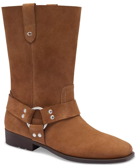  Женские байкерские ботинки Tara Moto на шнуровке Tara Moto coconut suede