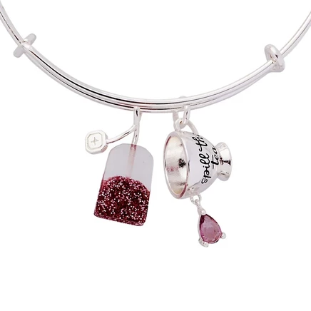 Браслет Alex and Ani с подвесками «Spill the Tea»