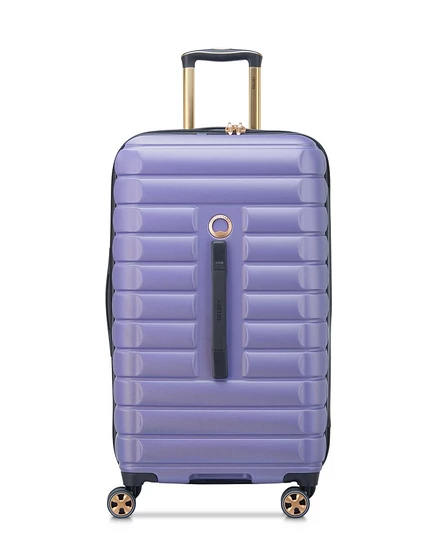Чемодан DELSEY Shadow 5.0 27″ на 4 колесах, фиолетовый
