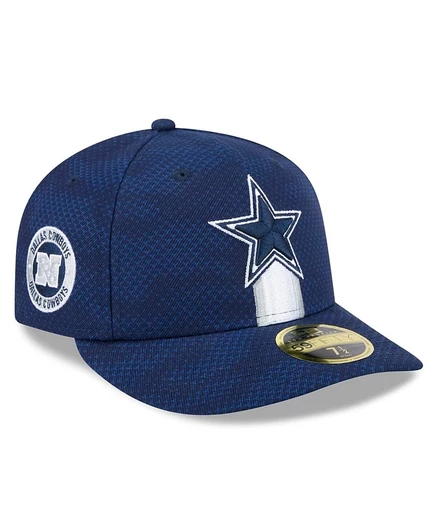 Мужская бейсболка New Era 59FIFTY Dallas Cowboys 2024, темно-синяя