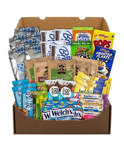 Набор закусок SnackBoxPros для завтрака, 41 шт.