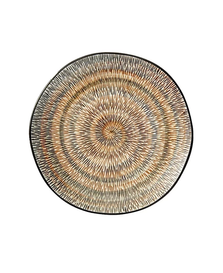 Набор салатных тарелок tableau spiral sketch, 4 шт., черный