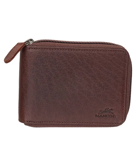 Мужской кошелек mancini buffalo с rfid, коричневый