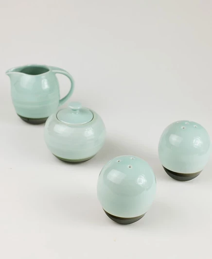 Набор кухонных аксессуаров Euro Ceramica Diana, 4 предмета, зеленый