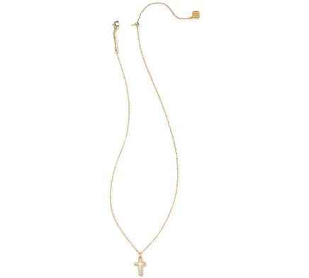 Женское колье Kendra Scott Cross 48 см, белое