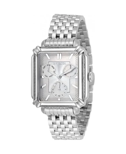 Женские часы с хронографом Invicta 30855 Wildflower с кварцевым циферблатом серебристого цвета