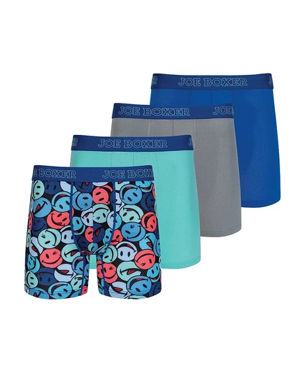 Мужские брифы Joe Boxer 4шт микросетчатые, разноцветные