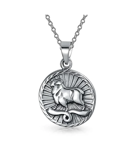Подвеска Bling Jewelry Aries на цепочке 46 см, серебристая