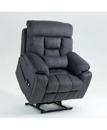 Мягкое кресло Boyel Living Velvet с электроподъемником с подогревом и массажем, диван-кресло с электроподъемником с 2 карманными подстаканниками, 2 пультами дистанционного управления, 4 двигателями OKIN
