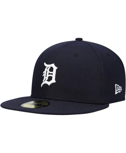Мужская темно-синяя кепка Detroit Tigers Authentic из коллекции On-Field Home 59FIFTY navy
