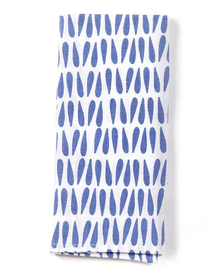 Кухонное полотенце Coton Colors Iris Blue Drop, синее