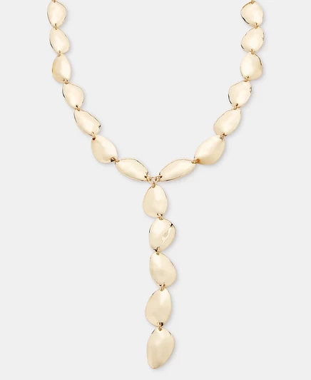 Колье I.N.C. International Concepts Sculptural Oval Lariat, золотистое, 16″+3″