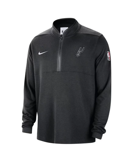 Мужская толстовка Nike Courtside Spurs с полу-молнией, черная
