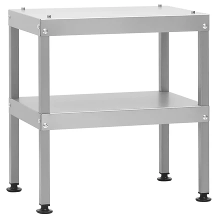Стол vidaXL для печи-курильни оцинкованный 40×28×44 см, серебристый
