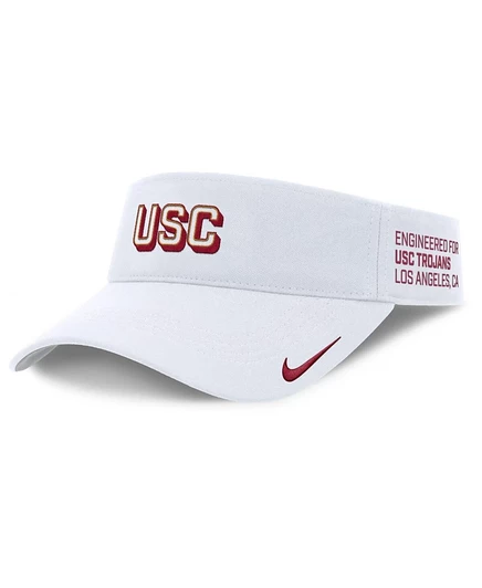 Мужская кепка-визор Nike USC Trojans, белая