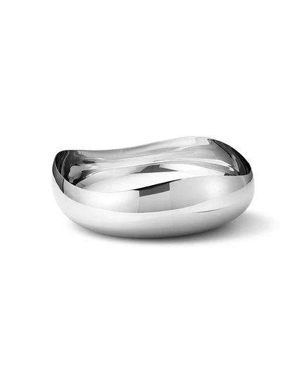 Большая сервировочная чаша Georg Jensen Cobra, серебристая