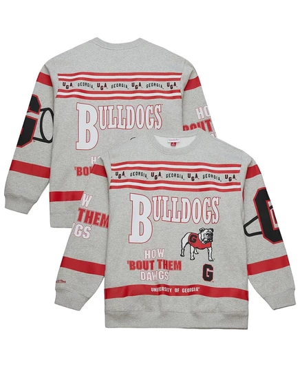 Мужская толстовка Mitchell & Ness Georgia Bulldogs, серая