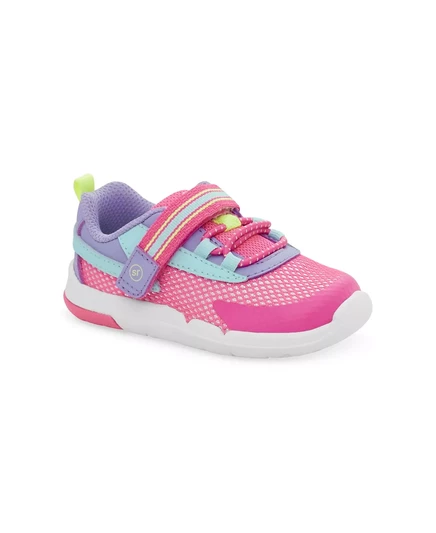  Кожаные кроссовки SRTech Ian для маленьких девочек pink multi