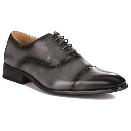 Мужские оксфорды Gino Vitale Lace-up Cap Toe, серые