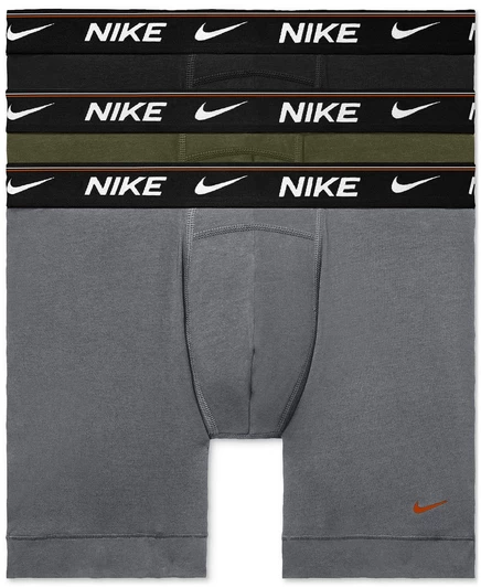 Мужские трусы-боксеры Dri-FIT Ultra Comfort из 3 упаковок black/green/gray