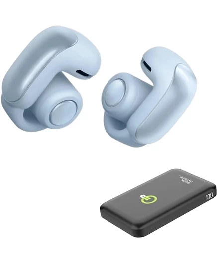 Наушники-вкладыши Bose Quiet Comfort ULTRA Open, Moonstone Blue, + Green Extreme Portable Chrager blue