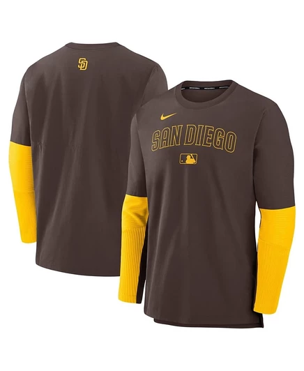 Мужская толстовка Nike San Diego Padres Authentic, коричнево-золотая